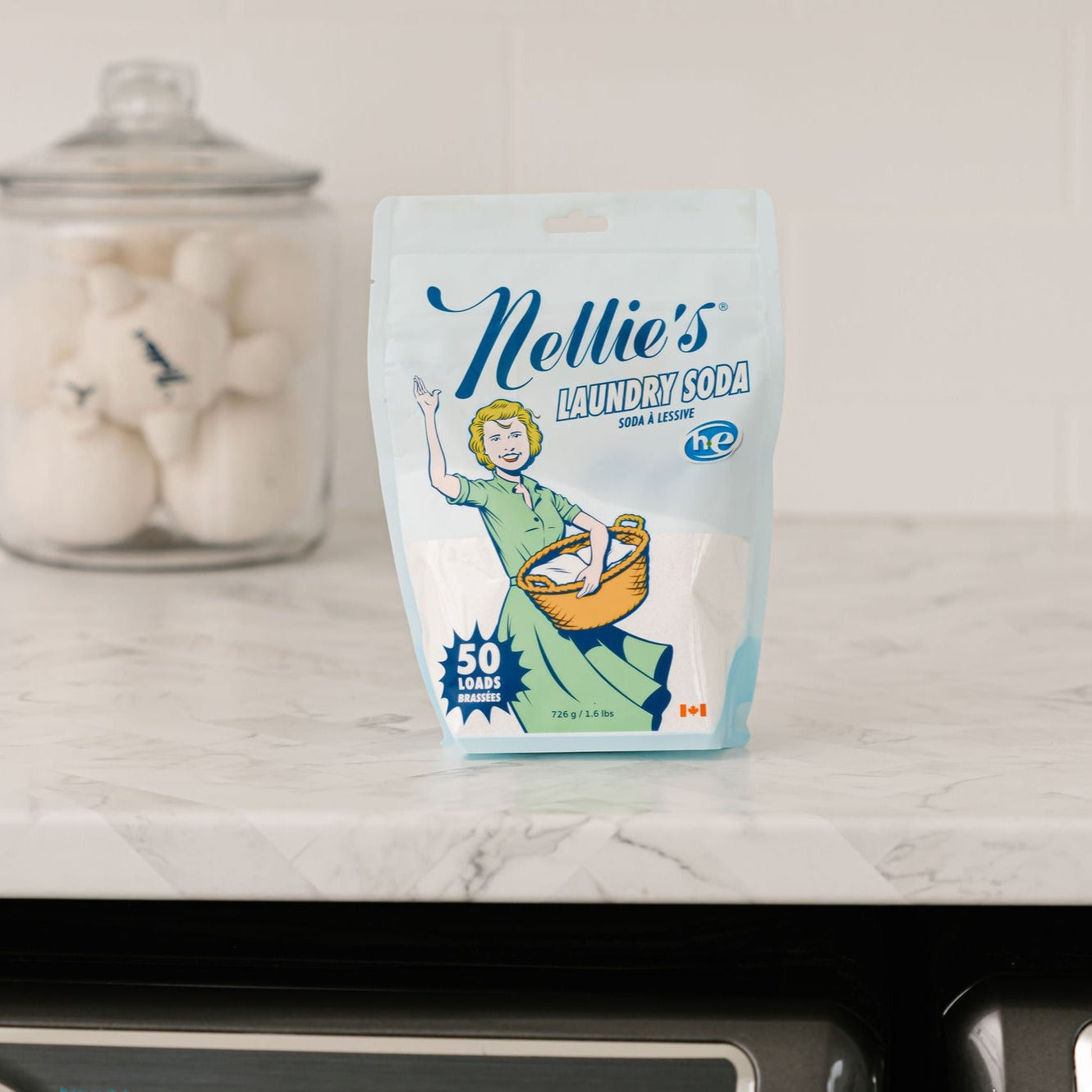 Nellie's All-Natural Laundry Soda - 3.3 lbs jar
