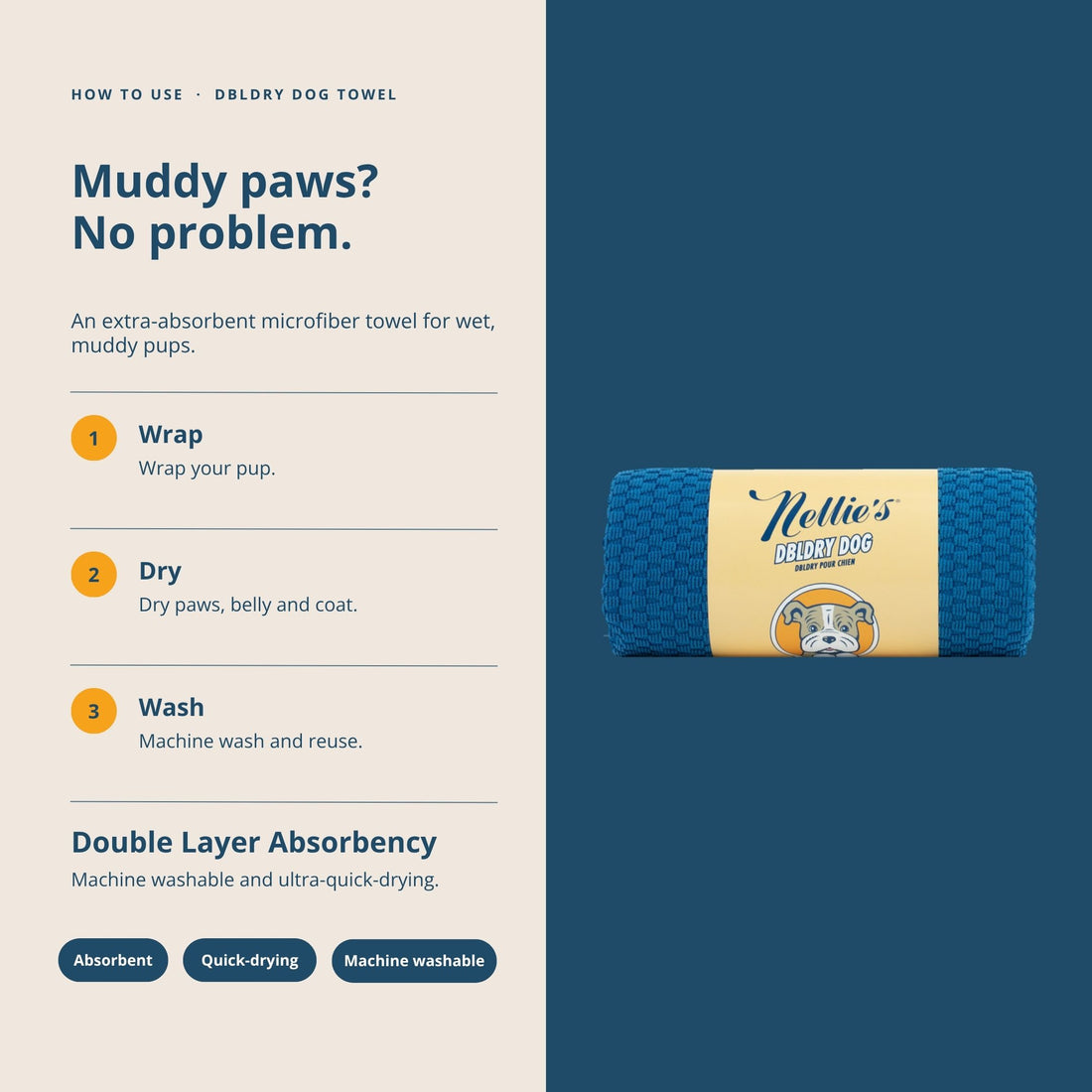 DBL DRY Dog Towel