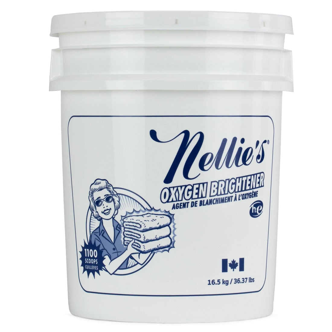 Oxygen brightener 1,100 scoops in a resealable bulk bucket