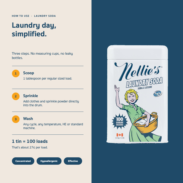 Laundry Soda | Concentrated Laundry Detergent | Nellie's | Nellie's