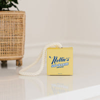 Shower and bath body Soap-on-a-Rope in a refreshing lemongrass scent
