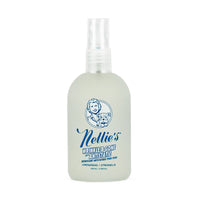 Wrinkle remover spray with antistatic 100ml travel size glass bottle with a lemongrass scent